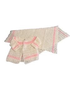 BNNT - Set Baby Cover + Coat - Handmade - Cream/Pink - Newborn