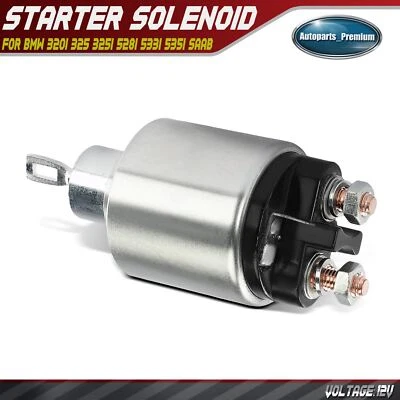 12V Starter Solenoid Switch for BMW 320i 325 325i 528i 533i 535i Saab 900 Volvo - Image 1 of 4