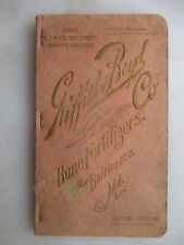 Griffith & Boyd Co. - Bone Fertilizers, Baltimore Maryland 1908 Info Book/Memo
