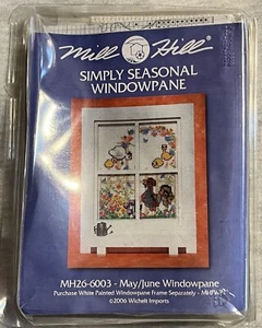 OOP Rare Mill Hill Simply  Seasonal Windowpane  MH26-6003 May/June 2006 FREESHIP - Picture 1 of 4
