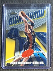 2003-04 Topps Finest Game-Worn Orange Jersey /999 Jason Richardson #119 Warriors - Picture 1 of 1