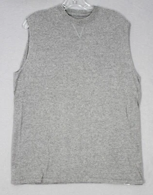 Camiseta sin mangas Jerzees by Russell para hombre gris medio sin mangas gimnasio entrenamiento Foto 1 de 4