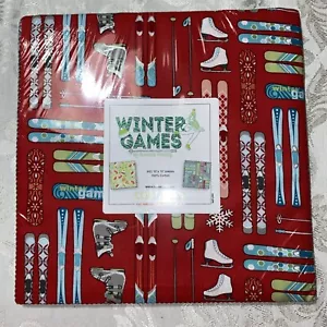 Benartex “Winter Games” 42 10” Cotton Quilt Squares Layer Cake Fabric Skiing - Picture 1 of 2