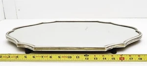 Large Silver Mirror Plateau T. Fres Tetard Brothers France  .950 fine 22 Inch - Picture 1 of 17