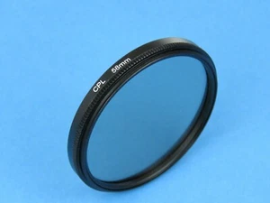 CPL 58 mm Polarisationsfilter kompatibel mit Panasonic, Sigma, Nikon, Sony Objektiv - Bild 1 von 3