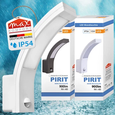 LED Außenleuchte PIRIT Wandleuchte Außenlampe Wandlampe mit/ohne Bewegungsmelder - Bild 1 von 4