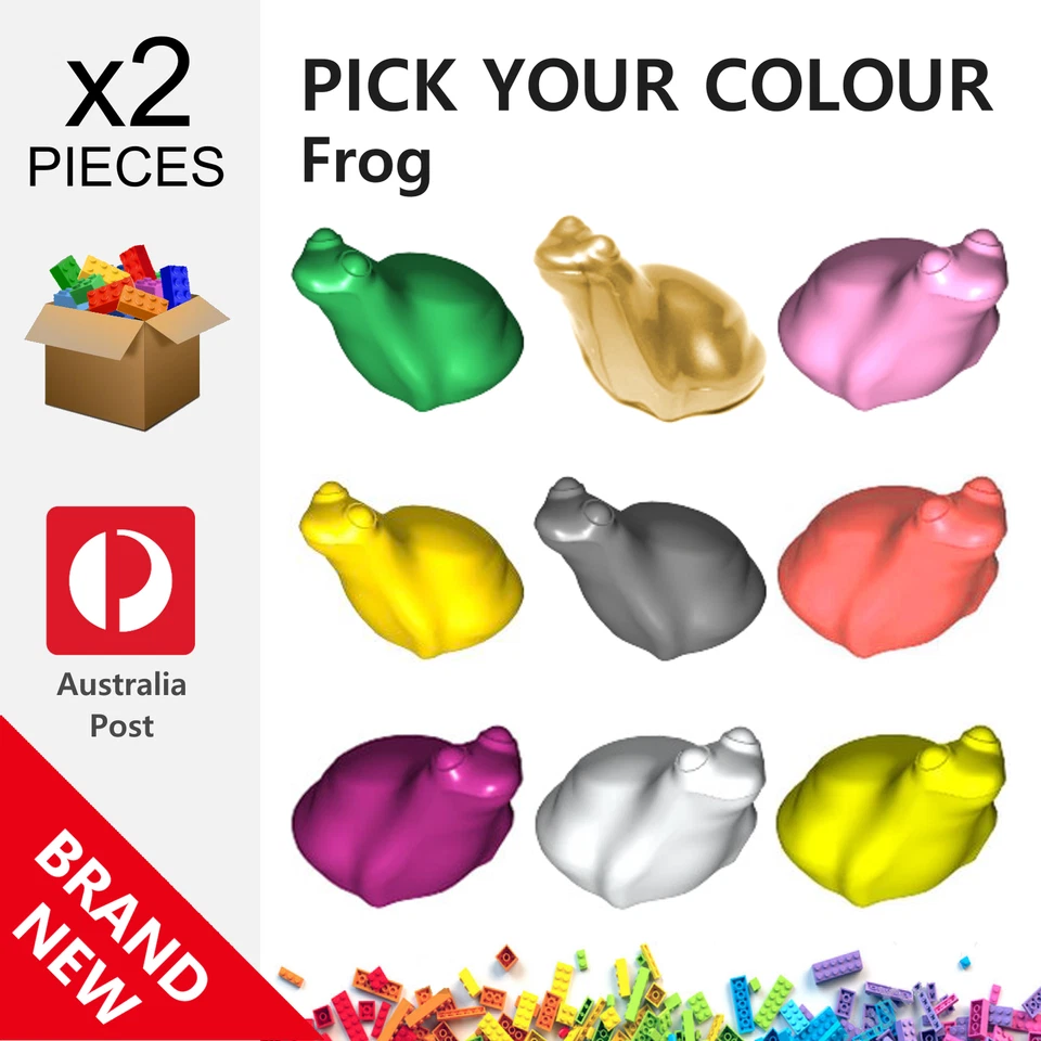 2x Genuine LEGO™ - Frog - 33320 x223 28841 New Parts - image 1 of 1