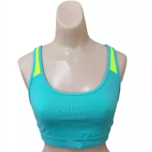 VSX Sport Victorias Secret Small Sports Bra The Player Cross Back Turquoise - Picture 1 of 6