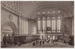LEIPZIG, neuer Hauptbahnhof, Eingangshalle, AK von 1912 - Picture 1 of 1