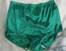 Vintage Jc Penny Adonna Hi Waist Brief Teal Sz 9 Pin Up Granny Panties