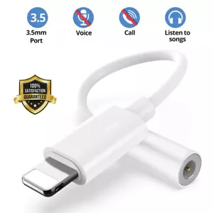 For IOS to 3.5mm Headphone Adapter Jack Cord Dongle Converter For iPhone/iPod 🔥 - Picture 1 of 13