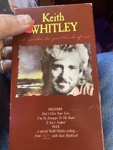 KEITH WHITLEY VHS  -I Wonder Do You Think Of Me —VINTAGE COUNTRY - Picture 1 of 2
