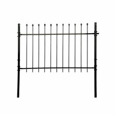Aleko Athens Style Diy Steel Fence Panel Kit 5 x 5 Feet