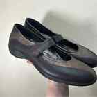 Women’s Ecco Mary Jane Bronze Brown Leather Comfort Shoes Size 42