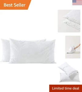Soft and Supportive Pillow Inserts - Shredded Memory Foam Fill - 12x20, 2 Pack - Picture 1 of 8