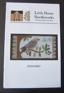 Little House Needleworks SONGBIRD Punch Needle Embroidery Pattern - Picture 1 of 6