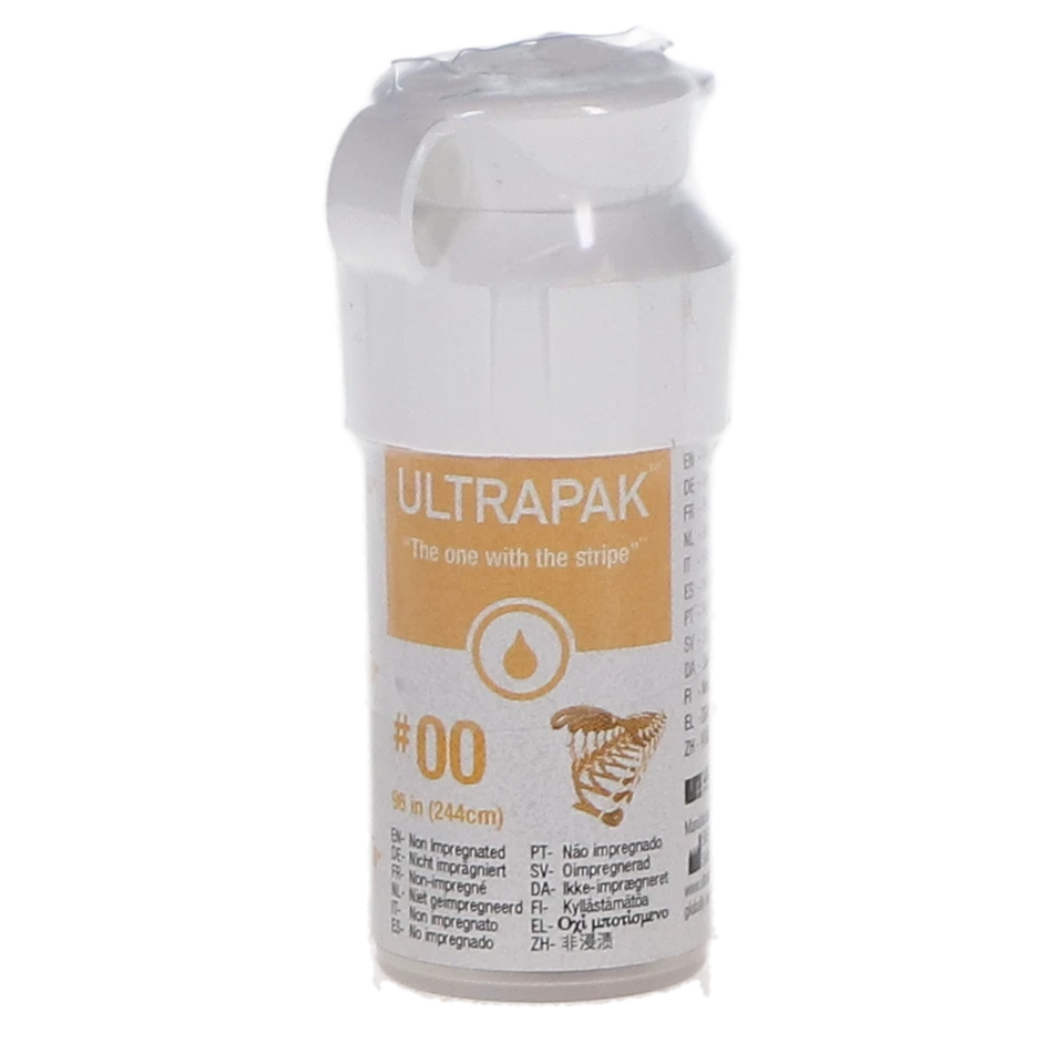 Cable de retracción Ultradent 136 Ultrapak tejido liso #00 amarillo 96" Foto 1 de 1