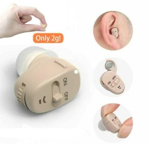 NUOVO Mini Apparecchi Acustici Digitali Orecchio Invisibile Regolabile Amplificatore Suono Vocale - Foto 1 di 13
