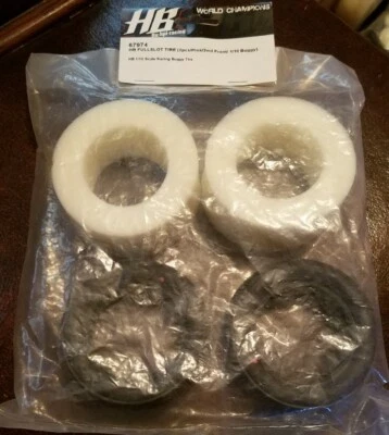 Neumático de buggy delantero Hot Bodies ranura completa escala 1/10 compuesto rosa suave 67974 Foto 1 de 2