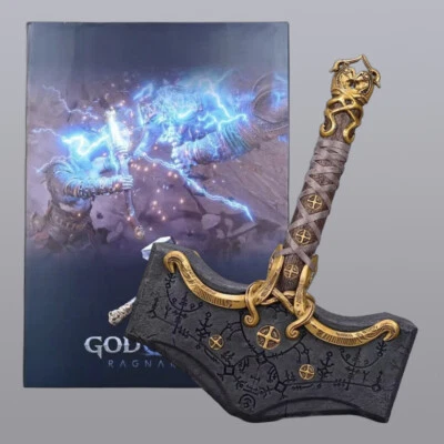 God of War Ragnarok Kratos GOW Norse God Thor's Hammer Mjölnir 14" Action Figure - Image 1 of 4