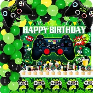 Balloons Garland Kids Video Gaming Party Happy Birthday Decor Balloons Arch Kit - Picture 1 of 7