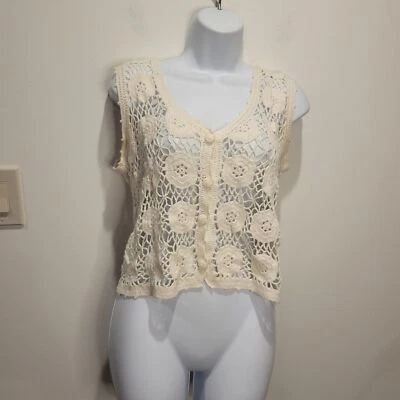 Жилет кремового цвета Jonathan Martin размер M cottagecore промежность. Небольшой дефект - Изображение 1 из 4