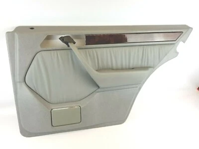 Mercedes Benz W124 Pass Right Rear Door Panel Gray Burl Wood E320 300E Nice - Image 1 of 4