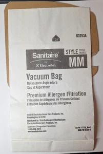 10 Vacuum Bags #63253A Style MM Premium Allergen Filtration Sanitaire Electrolux - Picture 1 of 4