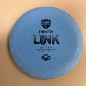 disc golf DiscMania Evolution soft Link 173g Blue Putter preowned - Picture 1 of 4