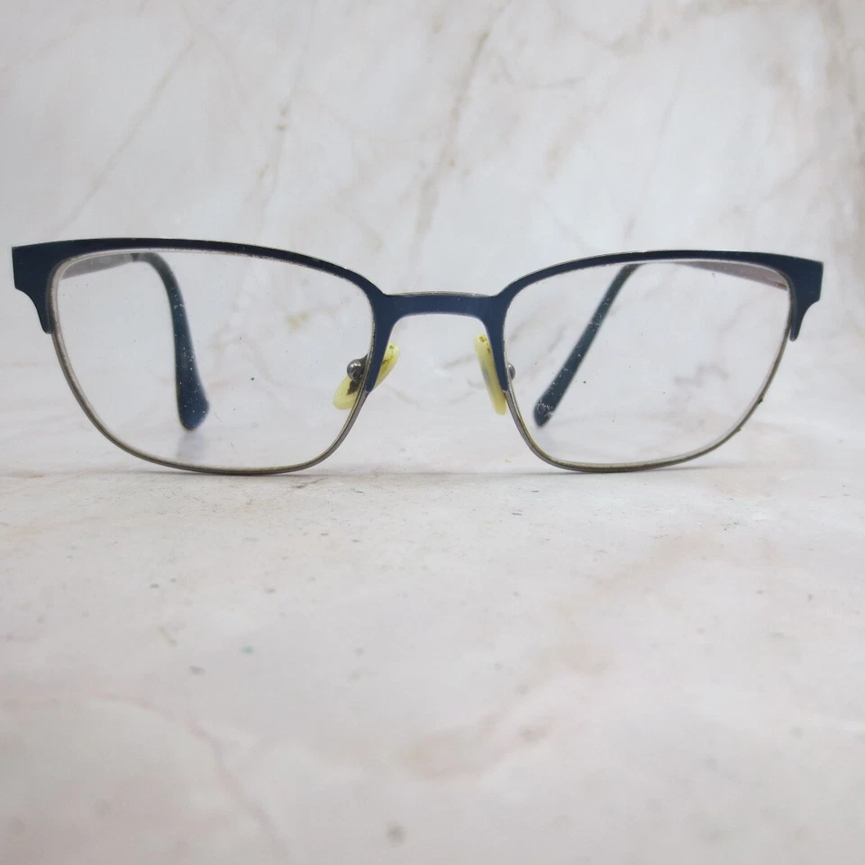 Marco de gafas Lucky You D300 para hombre azul marino metal medio borde ojo de gato 53-19-145 Foto 1 de 4