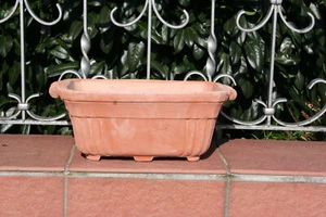 terracotta Tontopf Terrakotta pflanztopf Balkonkasten ca 51 cm lg. - Bild 1 von 5
