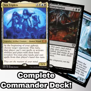MTG Commander EDH Deck Sen Triplets 100 Magic Cards Custom Deck Esper - Picture 1 of 10