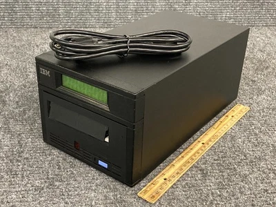 IBM 3580 L23 LTO-3 External Tape Drive 8-00140-01 w/ Power Cord - Image 1 of 4