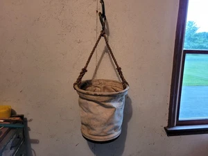 Buckingham vintage Mfg. Secchiello Lineman in tela Co. Inc. - Foto 1 di 11