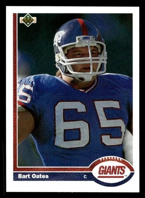 1991 Upper Deck Bart Oates #418 New York Giants - Image 1 of 2