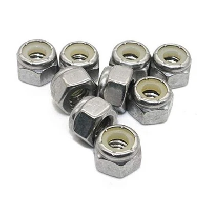 Quantity 50Pcs 1/4-20 Nylon Insert Hex Lock Nuts, 18-8 1/4-20 (50 Pack) - Imagem 1 de 4