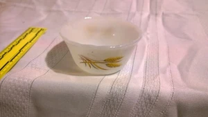 Vintage Fire King Wheat Custard Cup Bowl - Picture 1 of 10