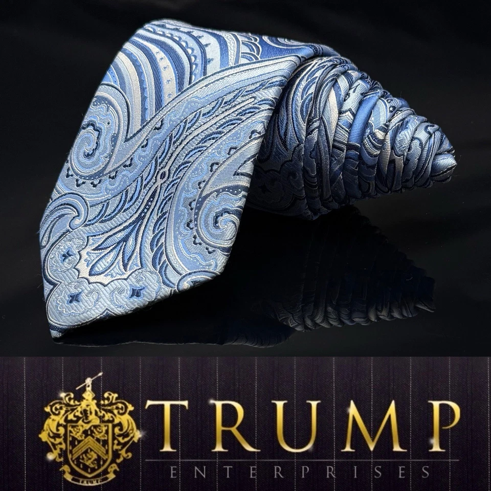 Donald J. Trump Signature Collection NUEVA corbata de cachemira azul para hombre 61” Foto 1 de 4