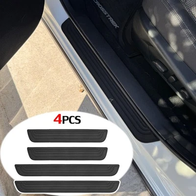 Tiras de goma protectoras de umbral de puerta de coche 4 piezas para Toyota 4Runner Foto 1 de 4