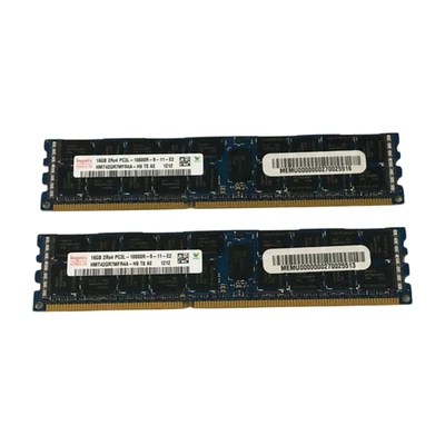 32GB (2x16GB) Hynix 2Rx4 PC3L-10600R HMT42GR7MFR4A-H9 ECC server DELL R610 R710 - Image 1 of 3