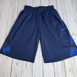 Nike DriFit Athletic Shorts Mens Small Navy Blue 10" Pockets Basketball Gym - Picture 1 of 10