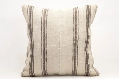 Funda de Almohada Kilim, 20x20 pulgadas, Cojín Decorativo para Sofá, Almohada Boho Hecha a Mano Foto 1 de 4