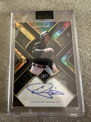 2023 Wild Card Auto Mania Everson Pereira Rainbow 1/1 - Image 1 of 2