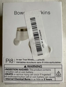 Bowers & Wilkins Pi8 Wireless Earbuds (Dove White), in-Ear Bluetooth Earphones - Picture 1 of 5