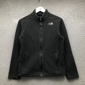 The North Face Jacket Sweater Boys Youth Large L Long Sleeve Full Zip Logo Black - Picture 1 of 6