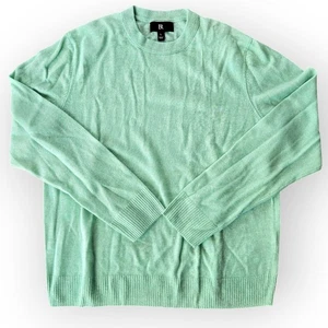 Banana Republic Pullover Herren L Kaschmirmischung Rundhals - hellgrün - Bild 1 von 2
