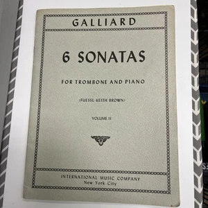 Galliard Songbook 6 Sonatas for Trombone & Piano Vol 2 II Fuessl-Keith Brown - Picture 1 of 5
