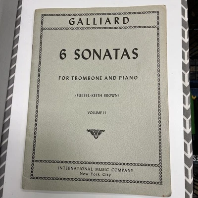 Galliard Songbook 6 Sonatas for Trombone & Piano Vol 2 II Fuessl-Keith Brown - Image 1 of 4