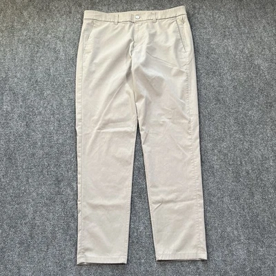 Pantalones Lululemon Para Hombre 34x30 Beige Comisión Calce Ajustado Ventlight Performance Chino Foto 1 de 4