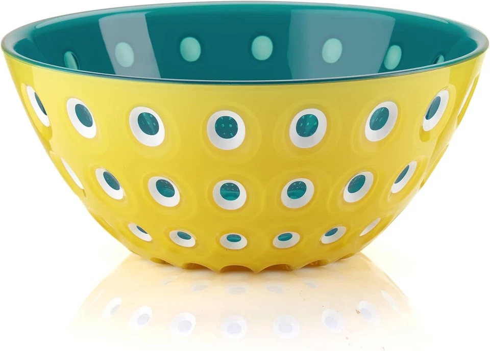 Guzzini Le Murrine 25cm Bowl Yellow & Blue - Fruit Salad Decorative - Image 1 of 1
